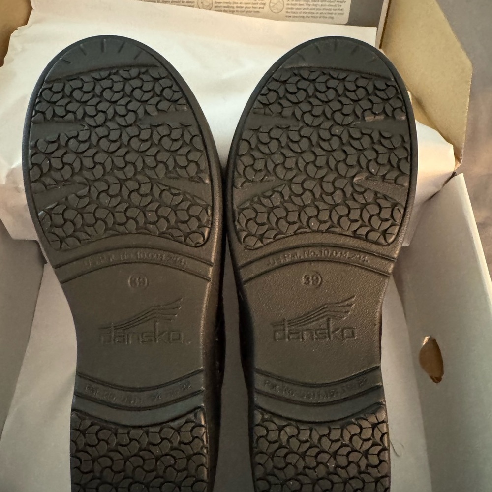 Dansko Brown Leather Mules Supportive Slip-On Clogs - Picture 9 of 12
